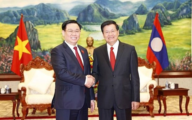 NA Chairman pays courtesy visit to Lao Party leader